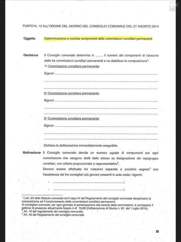 Quindi saltiamo al punto 13: nomina componenti commissioni consiliari #opendalmine http://t.co/Tf0O8aBoEo